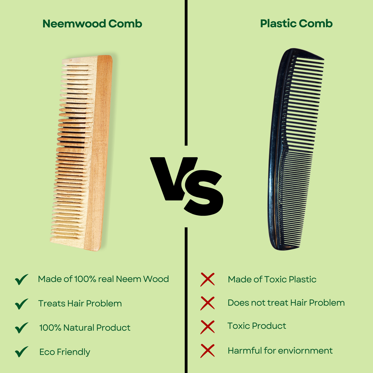 Handcrafted Wooden Lily Comb | Eco-Friendly & Gentle Hair Care