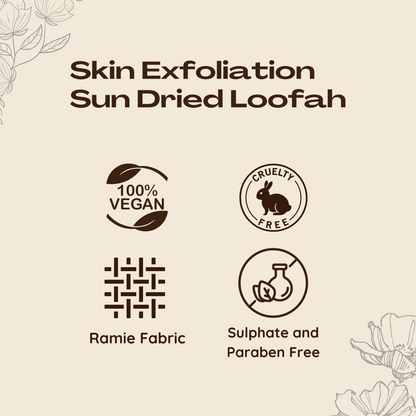 Rectangle Loofah | Natural Body Exfoliator for Smooth, Glowing Skin | Gentle & Effective