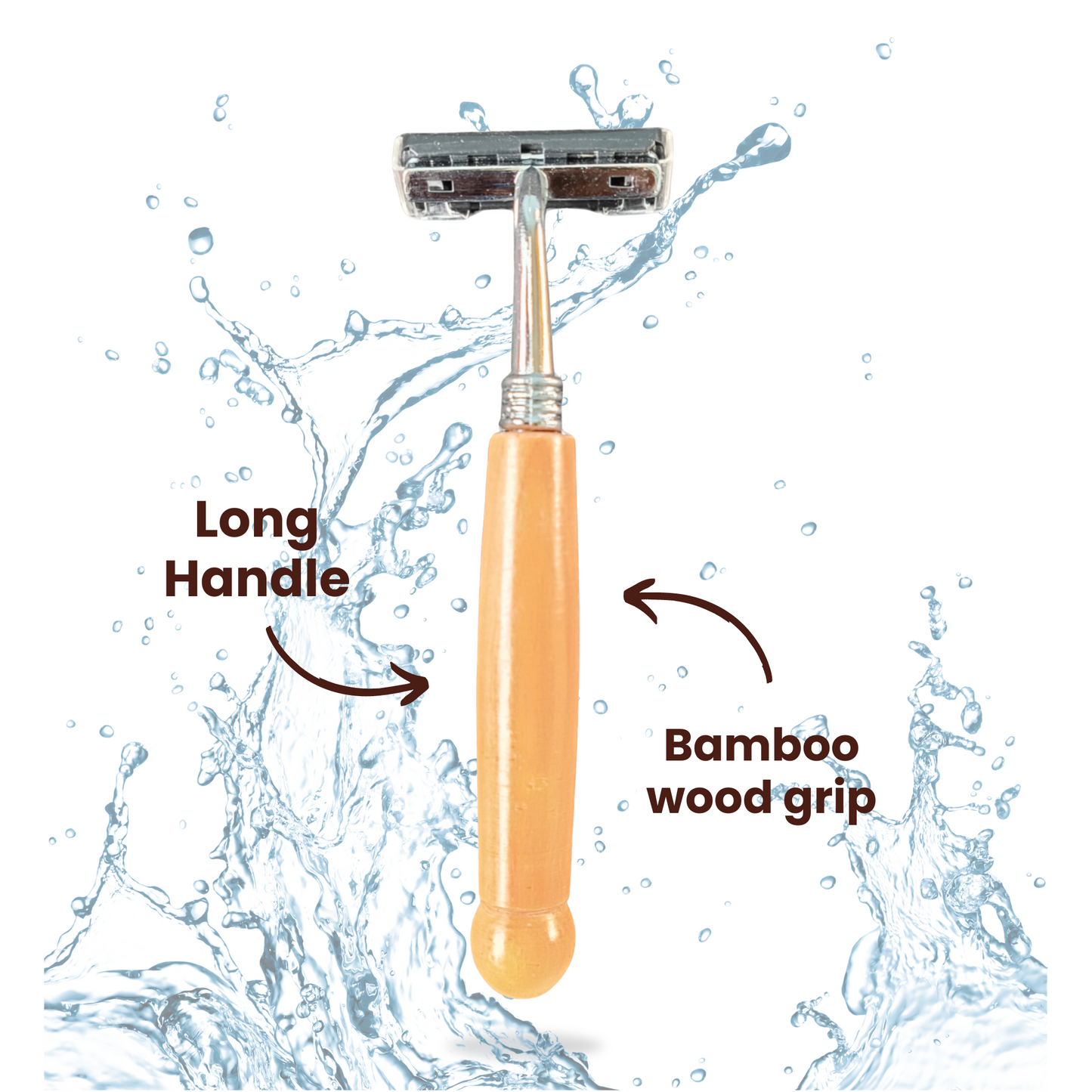 Eco-Friendly Wooden Shaving Razor | Premium Quality, Plastic-Free Shaving Solution