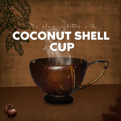 Eco Gree Coconut Shell Tea Cup | Sustainable & Stylish Eco-Friendly Drinkware