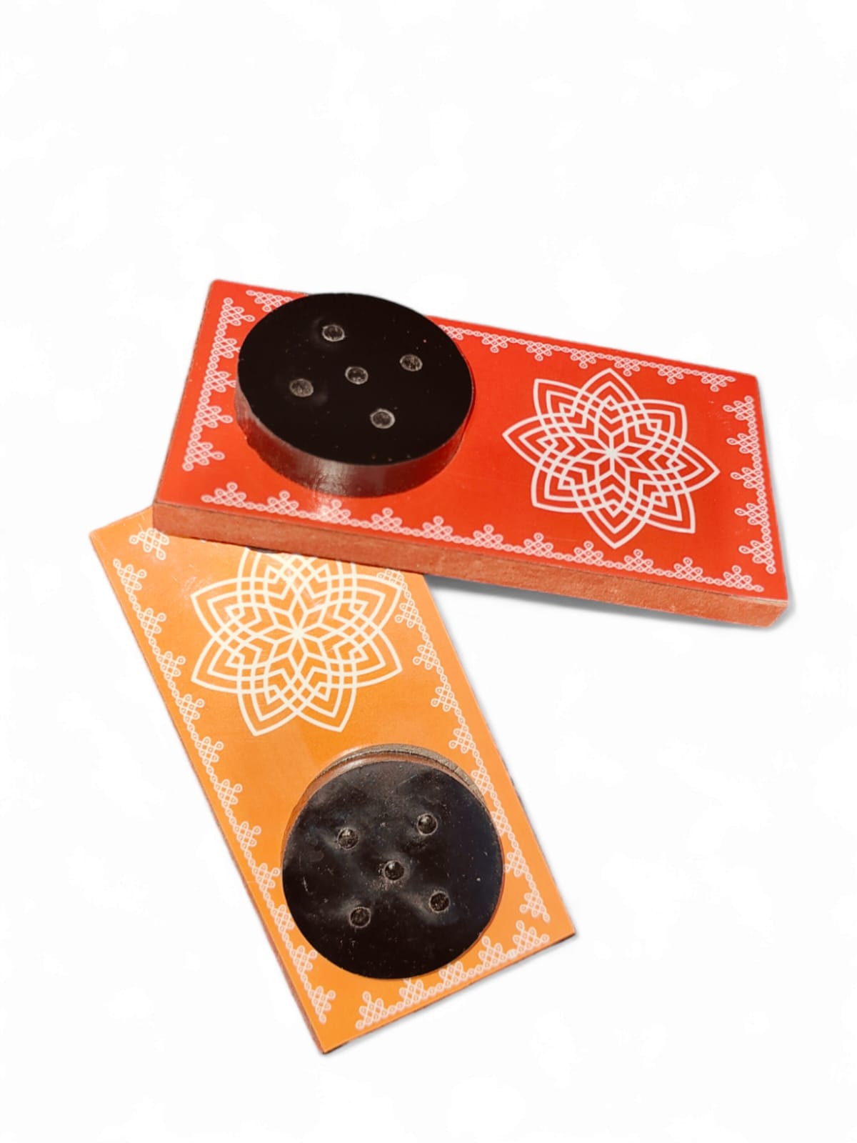 Eco Gree Handcrafted Wooden Diya and Agarbati Holder | Perfect for Home Decor and Festival Celebrations