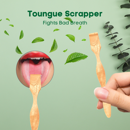 Neem Tongue Scraper - Natural, Eco-Friendly & Ayurvedic Oral Care