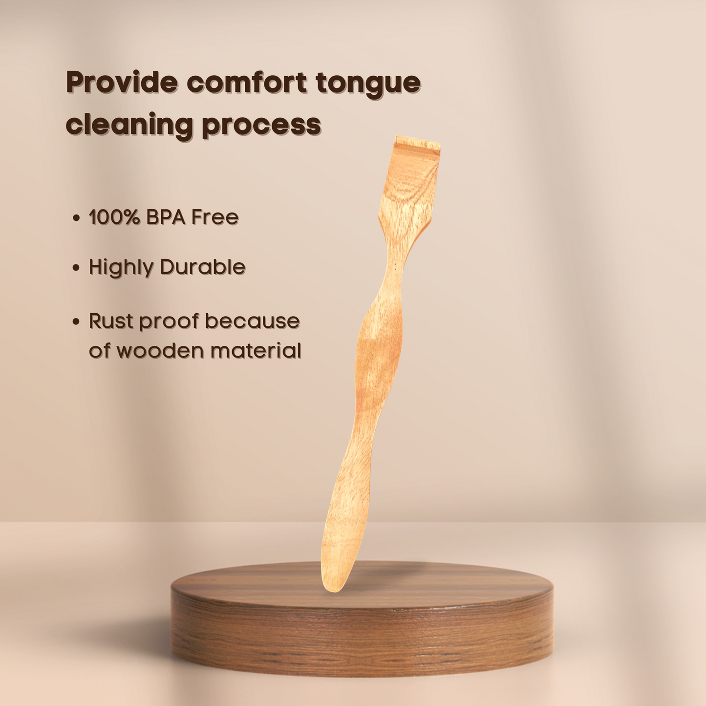 Neem Tongue Scraper - Natural, Eco-Friendly & Ayurvedic Oral Care