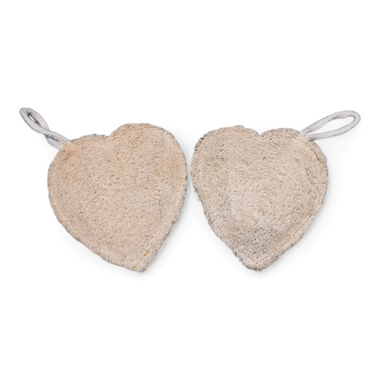 Natural Heart-Shaped Gourd Loofah - Eco-Friendly & Gentle Exfoliation