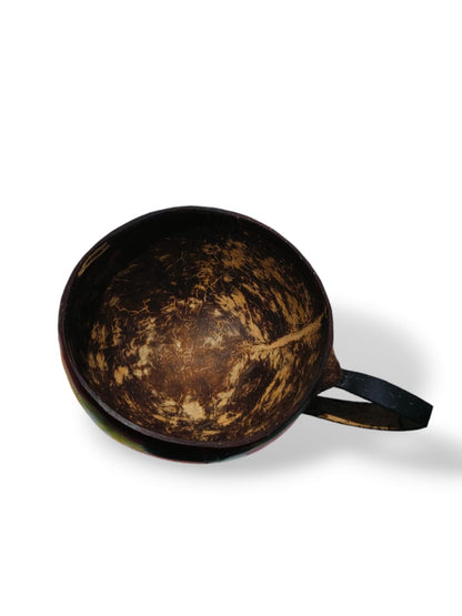 Eco Gree Coconut Shell Tea Cup | Sustainable & Stylish Eco-Friendly Drinkware-150ML Capacity