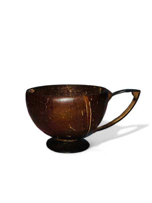 Eco Gree Coconut Shell Tea Cup | Sustainable & Stylish Eco-Friendly Drinkware-150ML Capacity