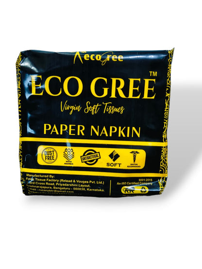 Eco Gree Paper Napkins | Soft, Absorbent & Eco-Friendly | Perfect for Parties, Events, & Everyday Use – Biodegradable & Compostable