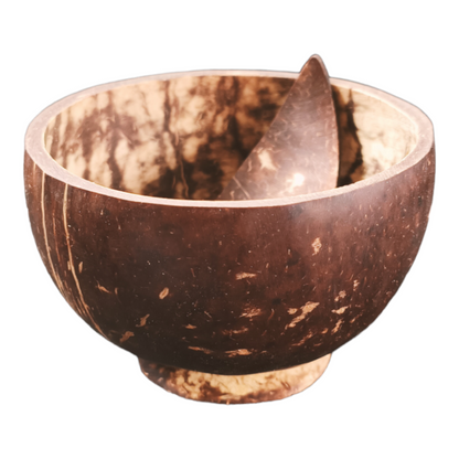 Embrace Sustainability with Eco Gree Coconut Shell Bowl with Spoon - 450ML