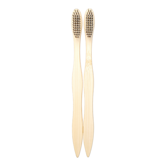 Eco Gree S Curve Charcoal Bamboo Toothbrush | Eco-Friendly Whitening & Plaque Control