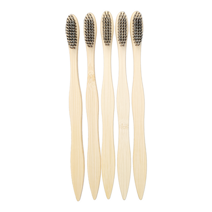 Eco Gree S Curve Charcoal Bamboo Toothbrush | Eco-Friendly Whitening & Plaque Control