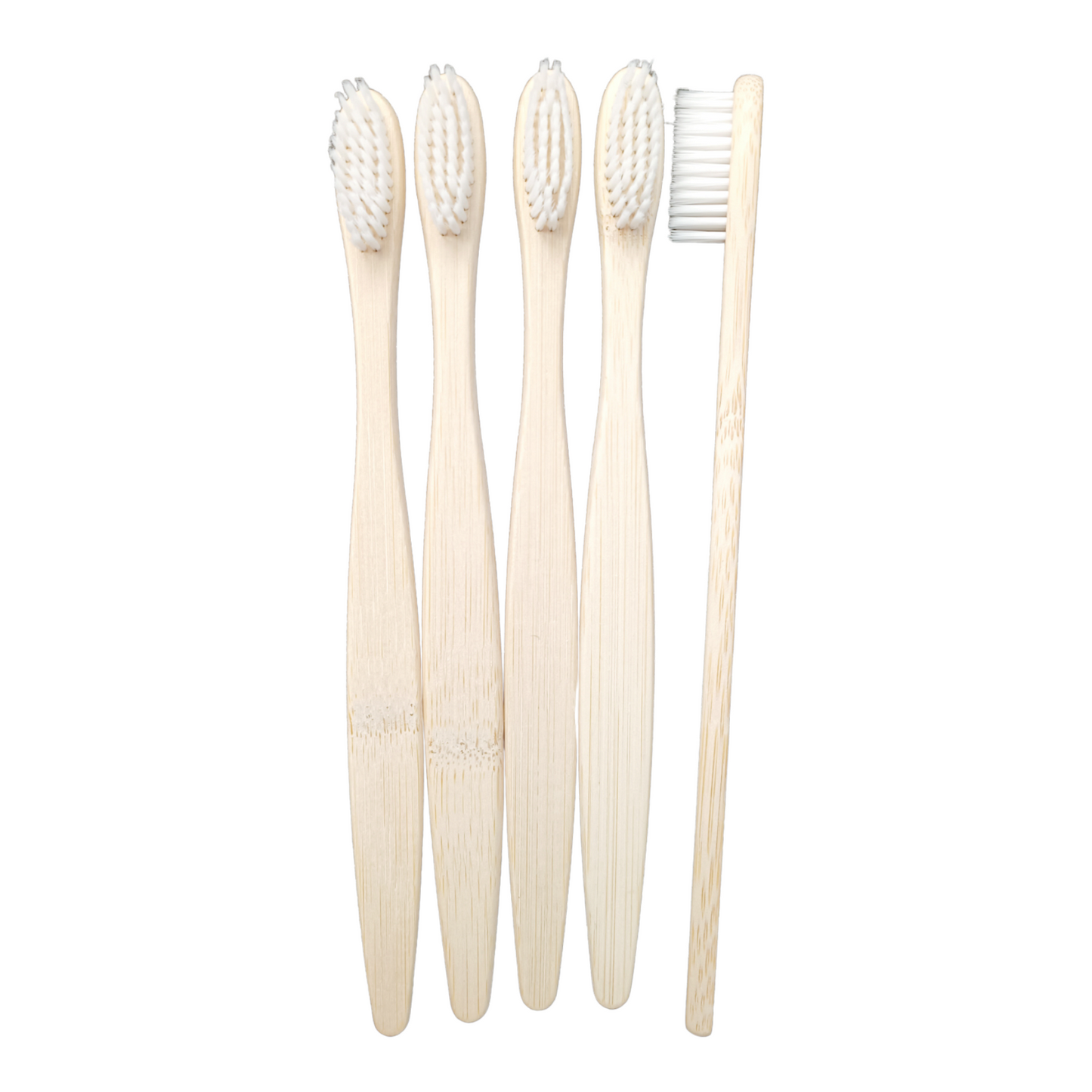 Eco-Friendly C Curve White Bamboo Toothbrush - Sustainable & Stylish Oral Care