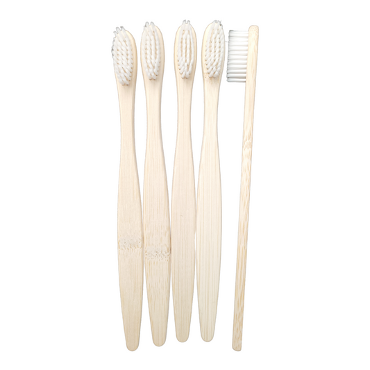 C Curve White Bamboo Toothbrush | Sustainable Oral Care for a Healthier Smile