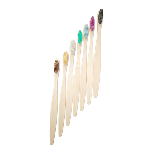 C Curve Multicolor Bamboo Toothbrush Combo | Eco-Friendly Oral Care Set