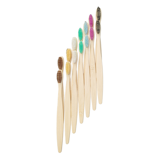 C Curve Multicolor Bamboo Toothbrush Combo | Eco-Friendly Oral Care Set