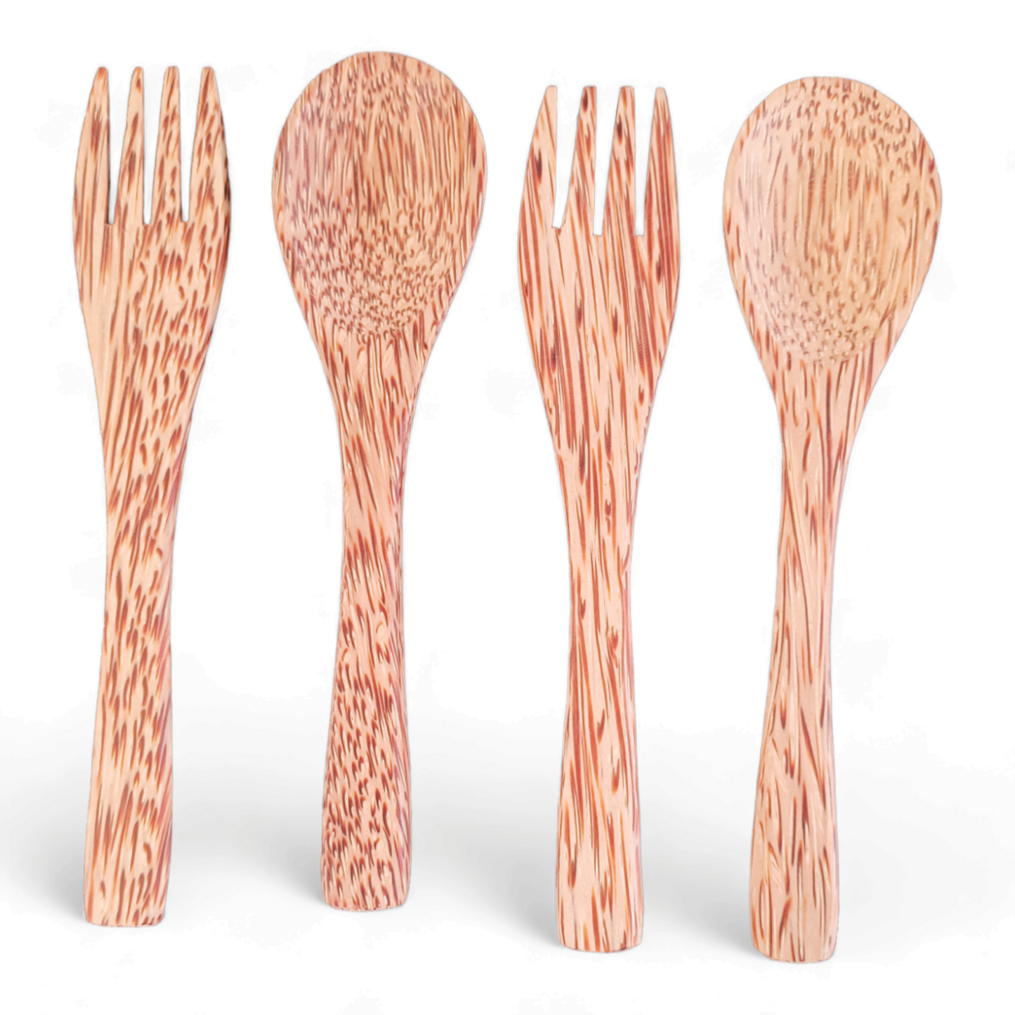 Eco-Friendly Wooden Fork and Spoon Combo - Sustainable & Stylish Tableware