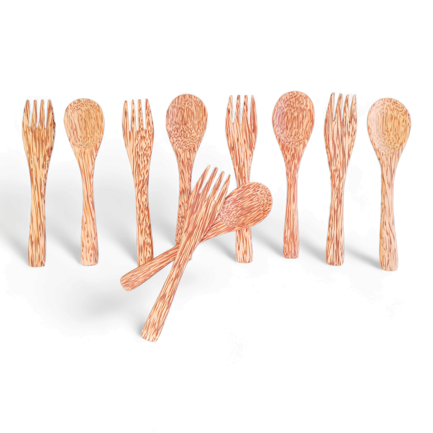 Eco-Friendly Wooden Fork and Spoon Combo - Sustainable & Stylish Tableware